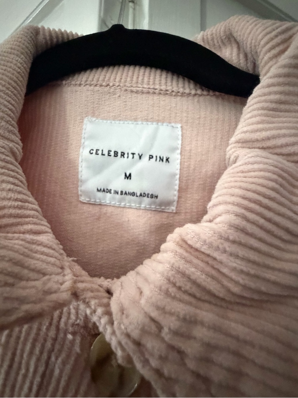 Celebrity Pink Blush Button-Front Utility Jumpsuit - Picture 2 of 4